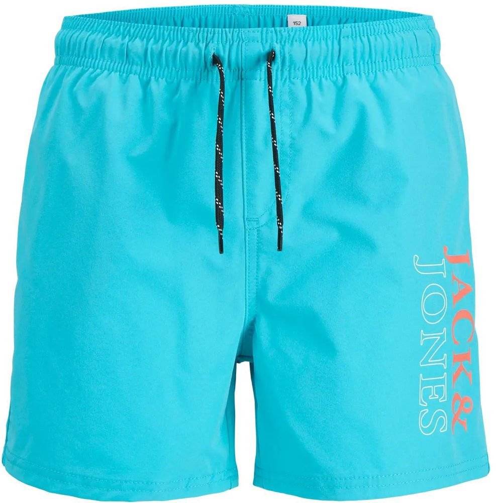 ΣΟΡΤΣ ΜΑΓΙΟ JACK - JONES 12273841 JPSTMAUI JJSWIM DOUBLE LOGO JNR ΤΙΡΚΟΥΑΖ (128 CM) JACK - JONES