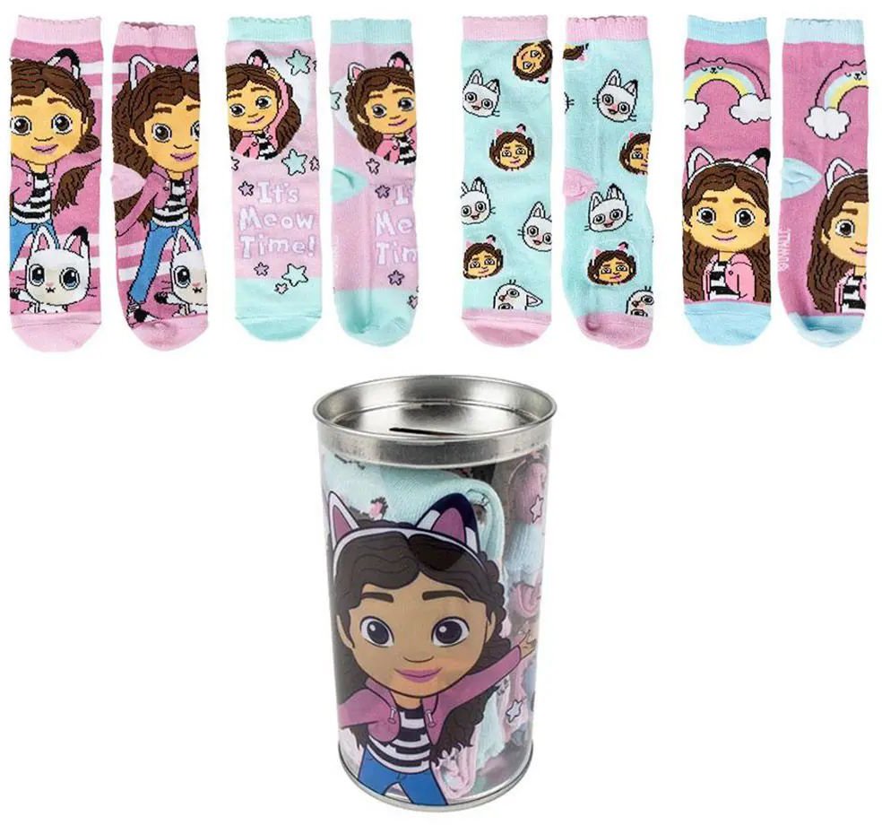 LICENSED PRODUCTS ΚΑΛΤΣΕΣ ΣΕ ΚΟΥΤΙ ΚΟΥΜΠΑΡΑ GABBY&#039;S DOLLHOUSE (4 ΖΕΥΓΑΡΙΑ) 23/26