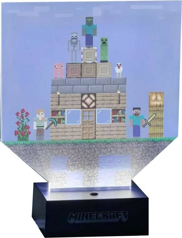 ΦΟΡΗΤΟ ΦΩΤΙΣΤΙΚΟ MINECRAFT BUILD A LEVEL LICENSED PRODUCTS