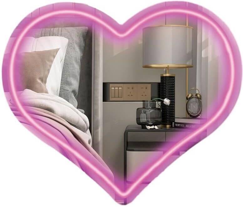 ΚΑΘΡΕΦΤΗΣ NEON LED MOOD ΚΑΡΔΙΑ ΡΟΖ 33X28CM MOOD