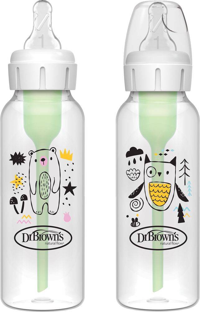ΜΠΙΜΠΕΡΟ ΠΛΑΣΤΙΚΟ DR.BROWN'S OPTIONS+ ΑΡΚΟΥΔΑ/ΚΟΥΚΟΥΒΑΓΙΑ 250 ML 2ΤΜΧ