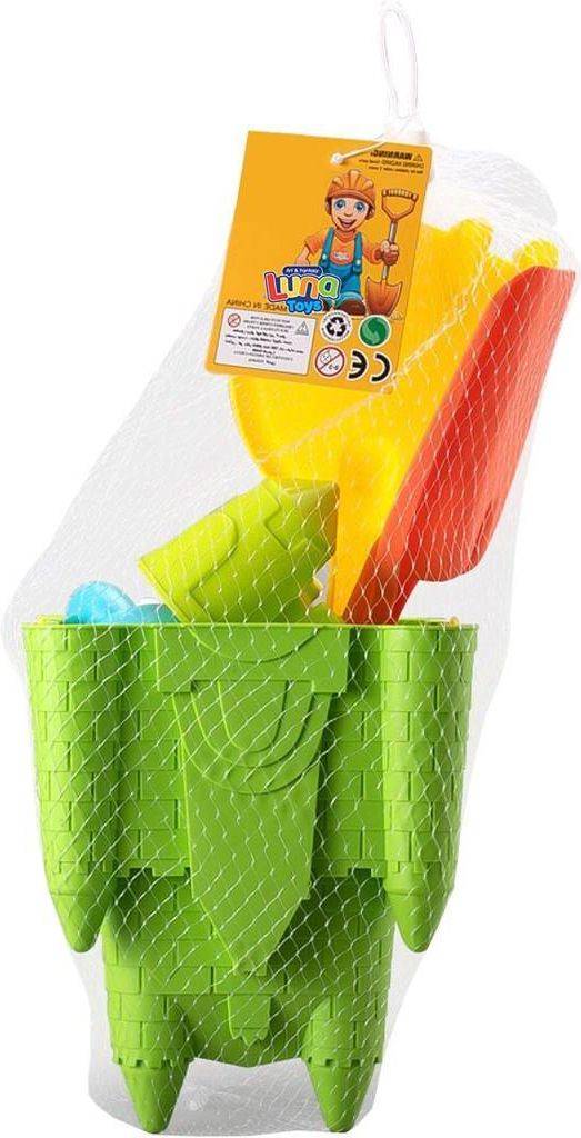 LUNA ΣΕΤ ΚΟΥΒΑΔΑΚΙ ΠΑΡΑΛΙΑΣ ΚΑΣΤΡΟ LUNA 15X16X32CM 7ΤΕΜ 2ΣΧΕΔΙΑ