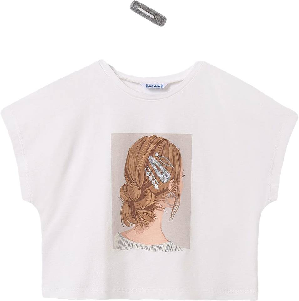 ΜΠΛΟΥΖΑ MAYORAL GIRL PRINT TOP ΕΚΡΟΥ (157-160 CM)-(14 ΕΤΩΝ)