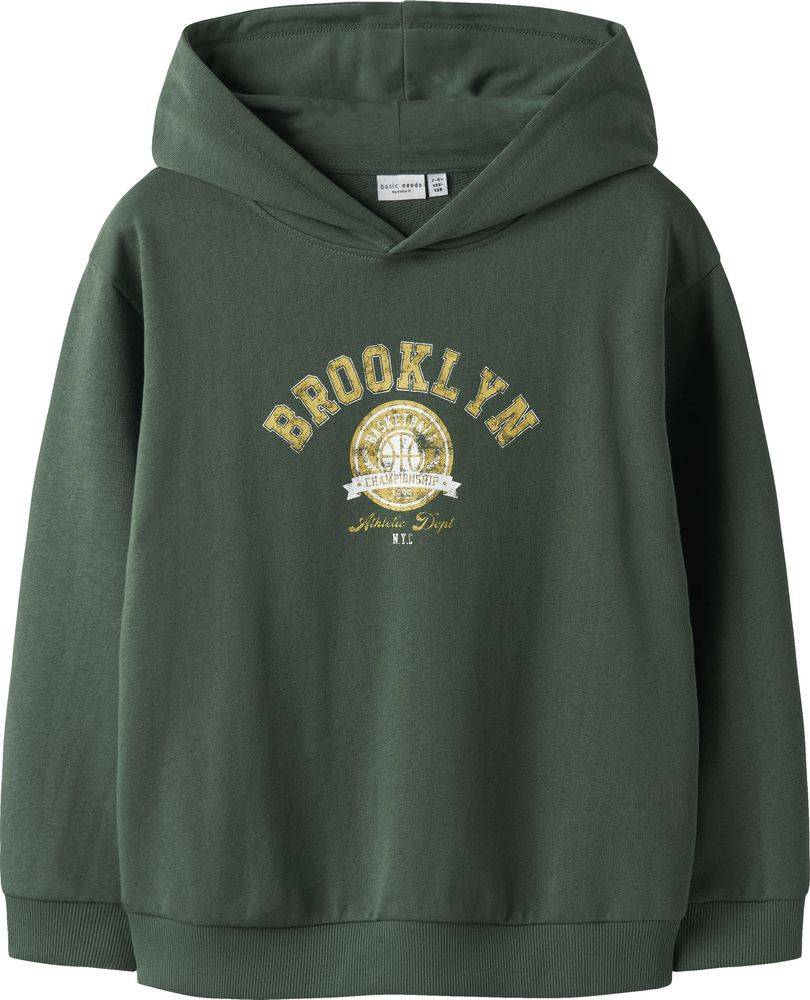 HOODIE NAME IT NKMVELTEN RLX 13246363 ΣΚΟΥΡΟ ΠΡΑΣΙΝΟ (146-152CM)-(11-12 ΕΤΩΝ) NAME IT
