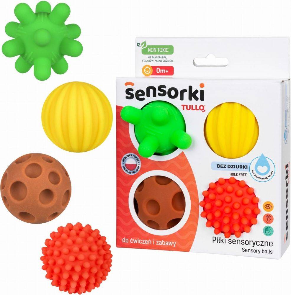 TULLO ΠΑΙΧΝΙΔΙ ΑΙΣΘΗΣΕΩΝ SENSORY BALLS 4 ΤΜΧ.