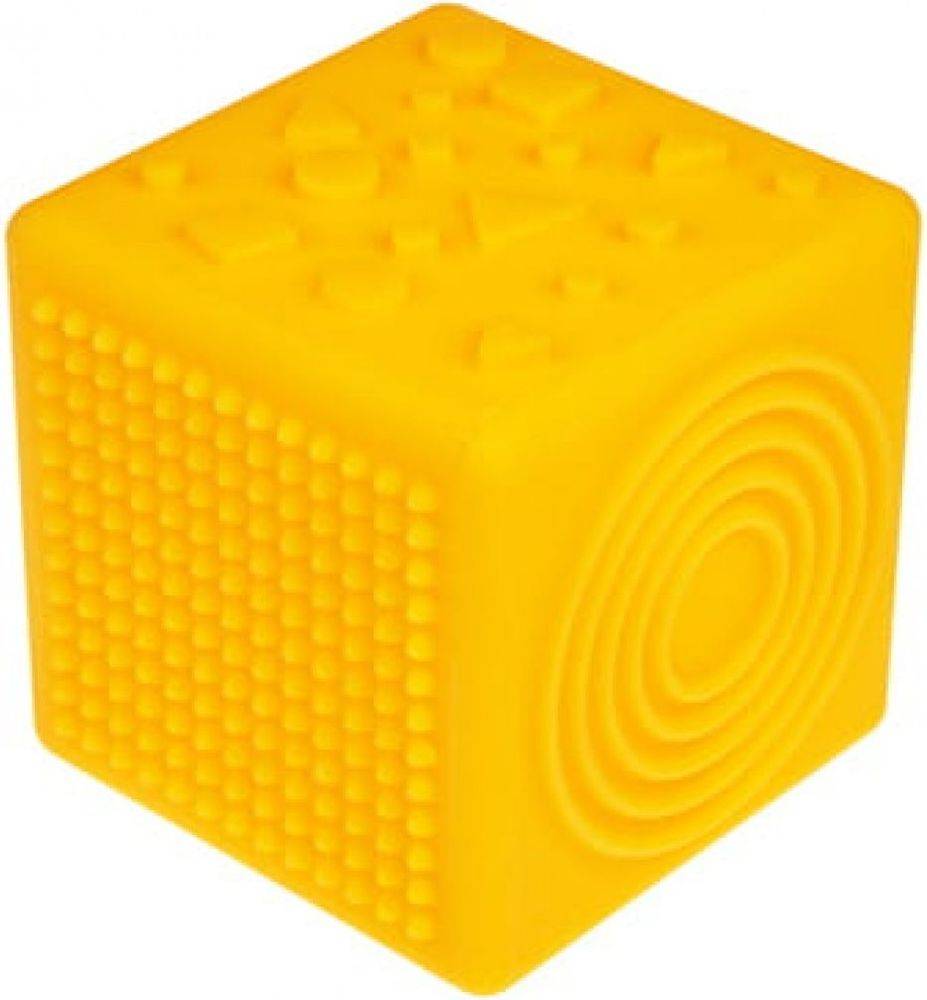 TULLO ΠΑΙΧΝΙΔΙ ΑΙΣΘΗΣΕΩΝ TULLO SENSORY CUBE YELLOW 8,5CM