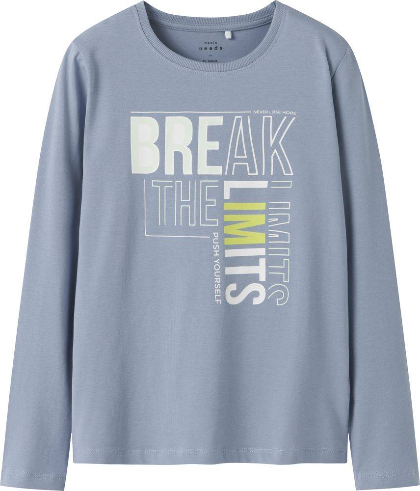 ΜΠΛΟΥΖΑ ΜΑΚΡΥΜΑΝΙΚΗ NAME IT NKMVUX BREAK THE LIMITS 13224969 ΓΑΛΑΖΙΟ (122-128CM)-(7-8 ΕΤΩΝ) NAME IT