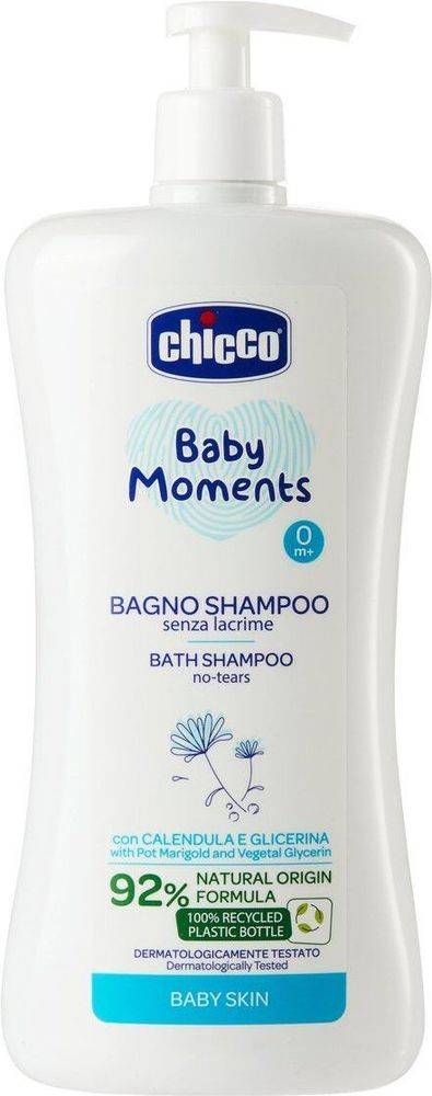 CHICCO ΑΦΡΟΛΟΥΤΡΟ - ΣΑΜΠΟΥΑΝ CHICCO BABY MOMENTS 750ML