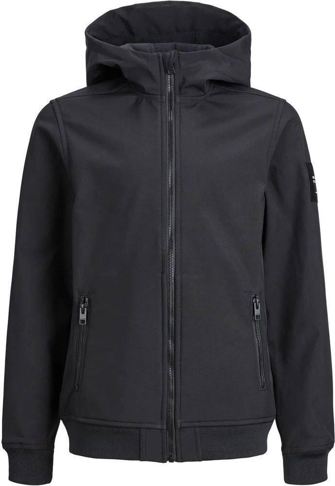 ΤΖΑΚΕΤ JACK - JONES JJEBASIC SOFTSHELL HOOD 12236738 ΜΑΥΡΟ (140CM)-(10 ΕΤΩΝ) JACK - JONES