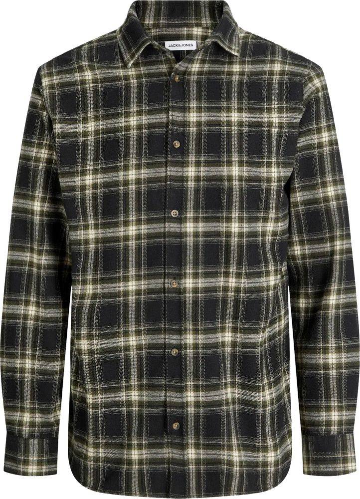 ΠΟΥΚΑΜΙΣΟ JACK - JONES JJJOSHUA ΚΑΡΟ 12284729 ΜΑΥΡΟ (152CM)-(12 ΕΤΩΝ) JACK - JONES