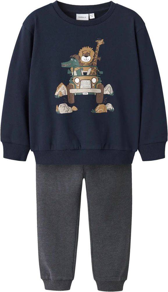 ΣΕΤ ΦΟΡΜΑΣ NAME IT NMMOBELIX 13243523 ΣΚΟΥΡΟ ΜΠΛΕ/ΣΚΟΥΡΟ ΓΚΡΙ ΜΕΛΑΝΖΕ (104CM)-(4 ΕΤΩΝ) NAME IT