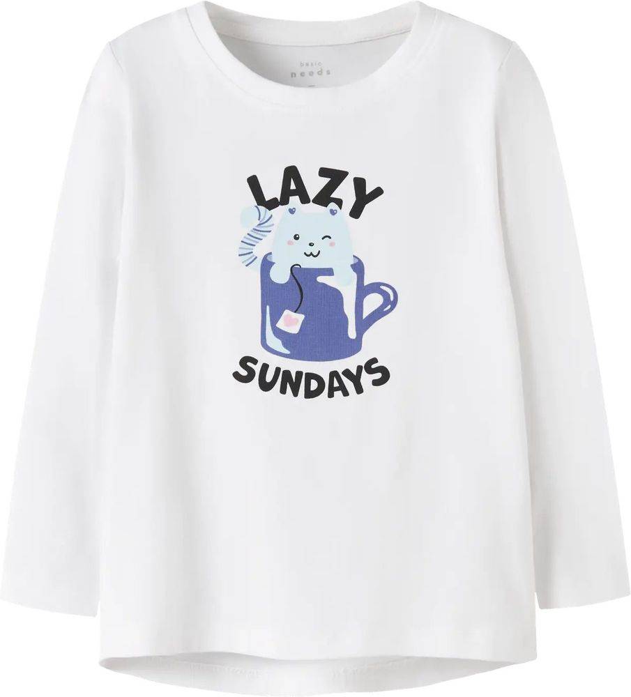 ΜΠΛΟΥΖΑ ΜΑΚΡΥΜΑΝΙΚΗ NAME IT NMFVIX CAT CUP 13224958 ΛΕΥΚΟ (122-128CM)-(7-8 ΕΤΩΝ) NAME IT