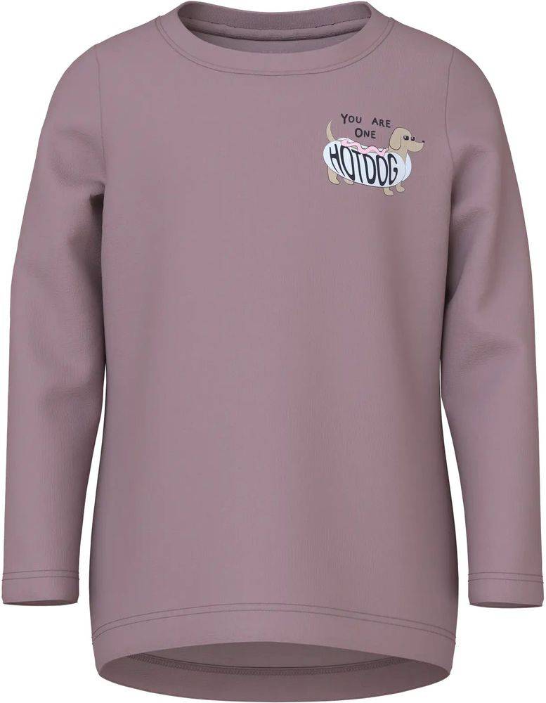 ΜΠΛΟΥΖΑ ΜΑΚΡΥΜΑΝΙΚΗ NAME IT NMFVIX HOTDOG 13224958 ΜΩΒ (98CM)-(2-3 ΕΤΩΝ)