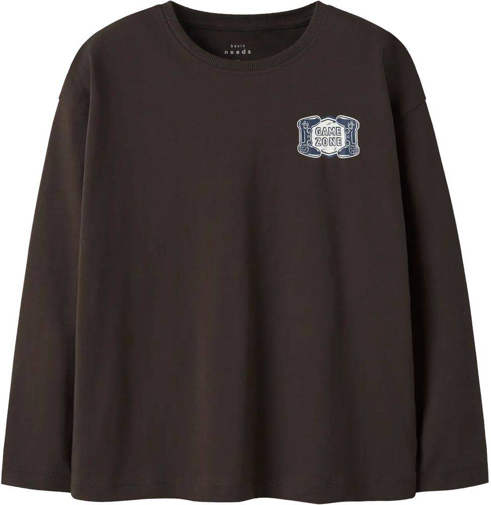 ΜΠΛΟΥΖΑ ΜΑΚΡΥΜΑΝΙΚΗ NAME IT NKMVICTOR GAME ZONE 13234715 ΣΚΟΥΡΟ ΚΑΦΕ (146-152CM)-(11-12 ΕΤΩΝ) NAME IT