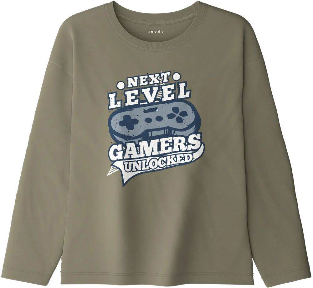 NAME IT ΜΠΛΟΥΖΑ ΜΑΚΡΥΜΑΝΙΚΗ NAME IT NKMVICTOR NEXT LEVEL 13234715 ΠΡΑΣΙΝΟ (134-140CM)-(9-10 ΕΤΩΝ)