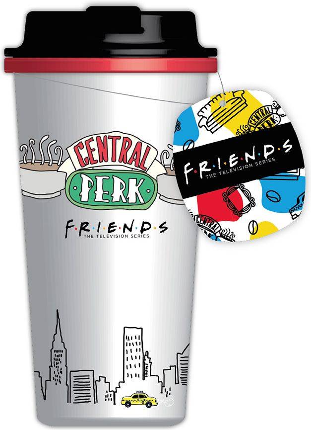 FRIENDS SCREW TOP THERMAL FLASK (DOUBLE WALLED) 450ML LICENSED PRODUCTS