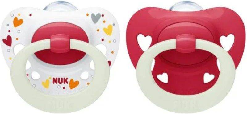 ΠΙΠΙΛΑ ΣΙΛΙΚΟΝΗ NUK SIGNATURE NIGHT 0ΜΗΝΩΝ+ ΜΠΕΖ/ΚΟΚΚΙΝΟ NUK