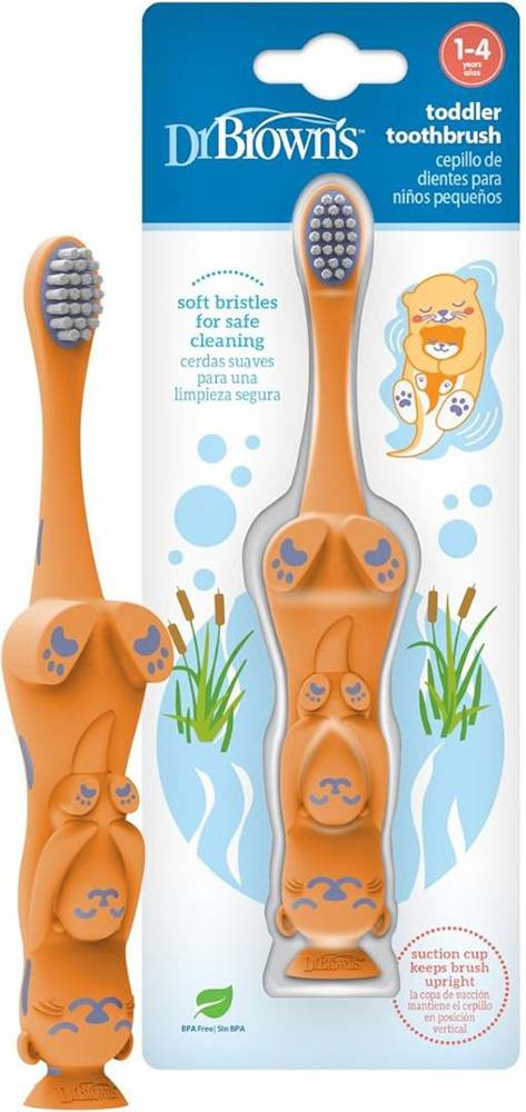 ΟΔΟΝΤΟΒΟΥΡΤΣΑ DR.BROWN'S ΒΙΔΡΑ ΠΟΡΤΟΚΑΛΙ (1-4 ΕΤΏΝ) DR BROWNS