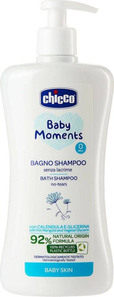 CHICCO ΑΦΡΟΛΟΥΤΡΟ - ΣΑΜΠΟΥΑΝ CHICCO BABY MOMENTS 500ML