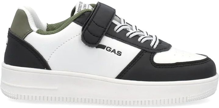 ΠΑΠΟΥΤΣΙΑ GAS KEVIN LTX GAK524210 2873 ΛΕΥΚΟ/ΜΑΥΡΟ/ΧΑΚΙ (EU:32) GAS