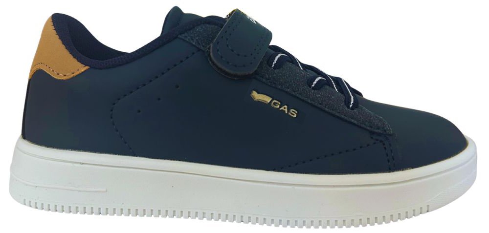 GAS ΠΑΠΟΥΤΣΙΑ GAS LEONARD KID LTX GAK524505 0252 ΣΚΟΥΡΟ ΜΠΛΕ/ΜΠΕΖ (EU:29)