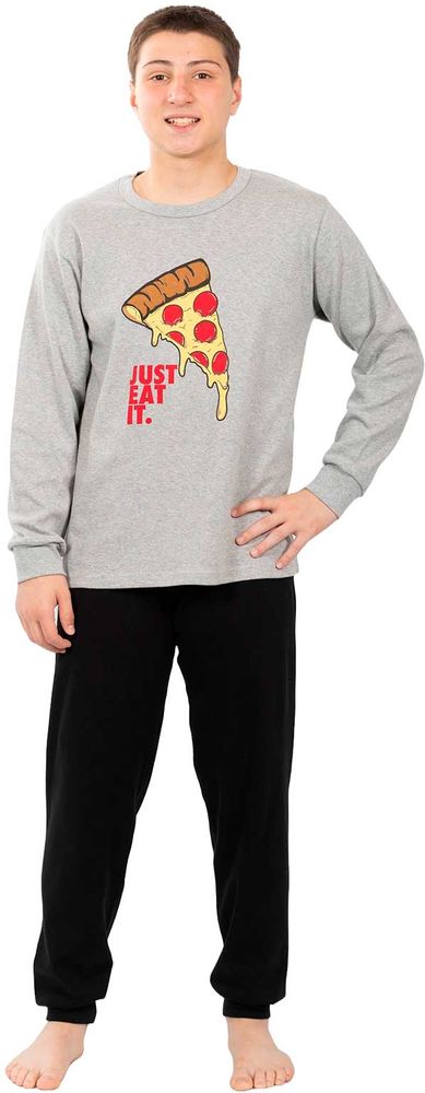 NINA CLUB ΠΥΤΖΑΜΕΣ NINA CLUB 700 ΓΚΡΙ/ΜΑΥΡΟ (166CM)-(14 ΕΤΩΝ)