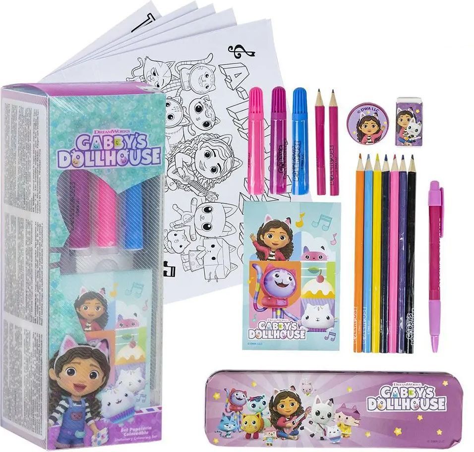ΣΕΤ ΖΩΓΡΑΦΙΚΗΣ-ΧΡΩΜΑΤΙΣΜΟΥ CERDA GABBY΄S DOLLHOUSE 16 ΤΜΧ OEM