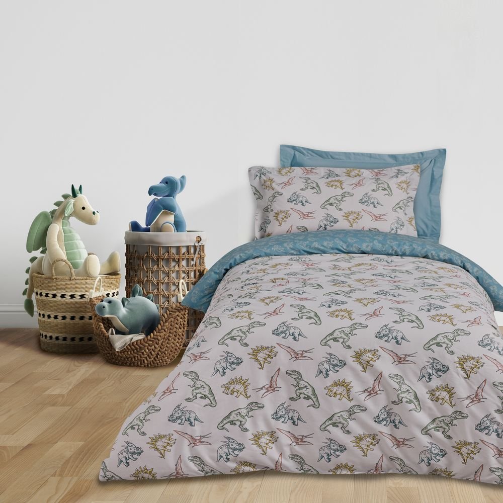 DAS HOME ΣΕΤ ΣΕΝΤΟΝΙΑ ΜΟΝΑ DAS KIDS 4930 ΜΠΛΕ/ΓΚΡΙ 170X260CM 3ΤΜΧ
