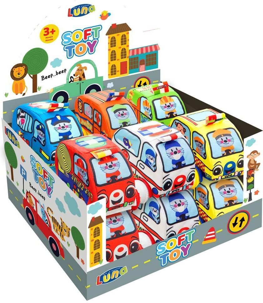 LUNA ΟΧΗΜΑ ΥΦΑΣΜΑΤΙΝΟ LUNA TOYS 12 X 9,5 CM 6 ΣΧΕΔΙΑ