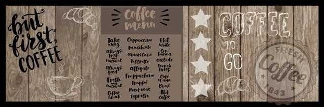 ΤΑΠΕΤΟ ΚΟΥΖΙΝΑΣ ΜΟΚΕΤΑ ΜΕ ΑΝΤΙΟΛΙΣΘΗΤΙΚΟ ΥΠΟΣΤΡΩΜΑ ΚΑΦΕ (50X150CM)