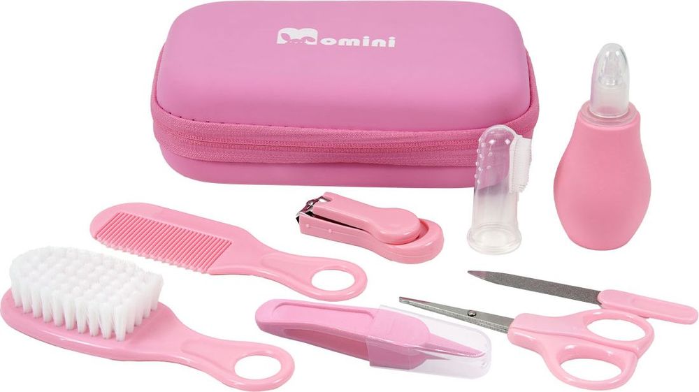 MOMINI ΣΕΤ ΒΡΕΦΙΚΗΣ ΦΡΟΝΤΙΔΑΣ MOMINI PINKY ΡΟΖ (8 ΤΜΧ)