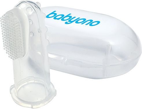 BABYONO ΒΡΕΦΙΚΗ ΔΑΚΤΥΛΙΚΗ ΟΔΟΝΤΟΒΟΥΡΤΣΑ ΔΙΑΦΑΝΗ BABYONO