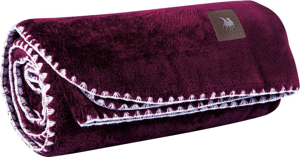 ΚΟΥΒΕΡΤΑ ΚΑΝΑΠΕ GREENWICH POLO CLUB FLEECE 4440 BORDEAUX (130X170CM) GREENWICH POLO CLUB