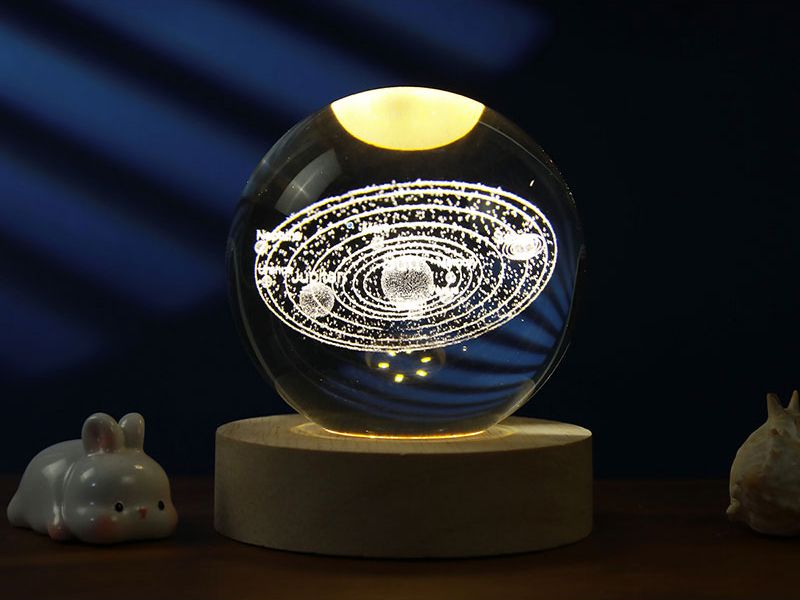 ΛΑΜΠΑ I-TOTAL XL2716A CRYSTAL BALL SOLAR MEDIUM 8 CM