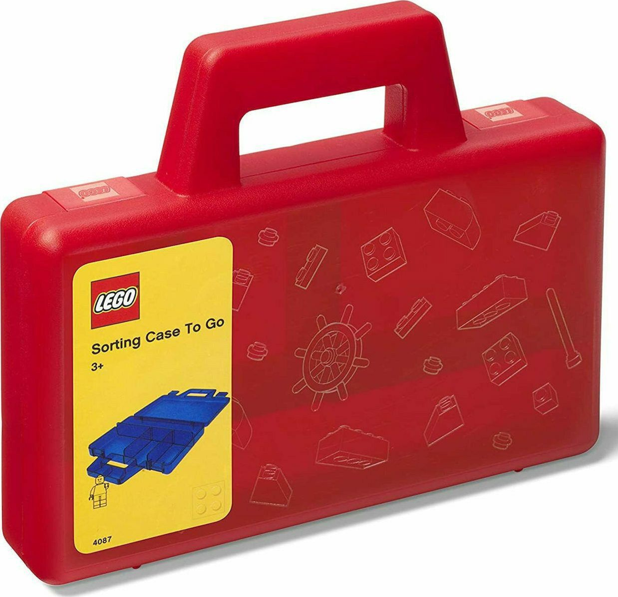 LEGO ΚΟΥΤΙ ΟΡΓΑΝΩΣΗΣ LEGO ΚΟΚΚΙΝΟ TO GO TRANSPARENT (40870001)