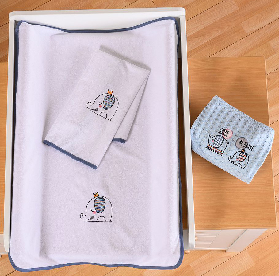 ΣΕΛΤΕΔΑΚΙ ABO ΕΛΕΦΑΝΤΑΣ ΜΠΛΕ 60Χ80 CM ABO