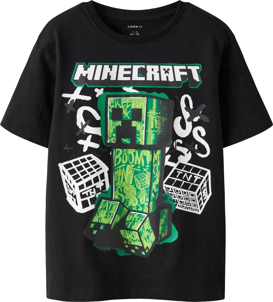 T-SHIRT NAME IT NKMDI MINECRAFT 13252214 ΜΑΥΡΟ (134-140CM)-(9-10 ΕΤΩΝ)