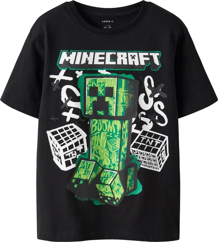 T-SHIRT NAME IT NKMDI MINECRAFT 13252214 ΜΑΥΡΟ (146-152CM)-(11-12 ΕΤΩΝ)