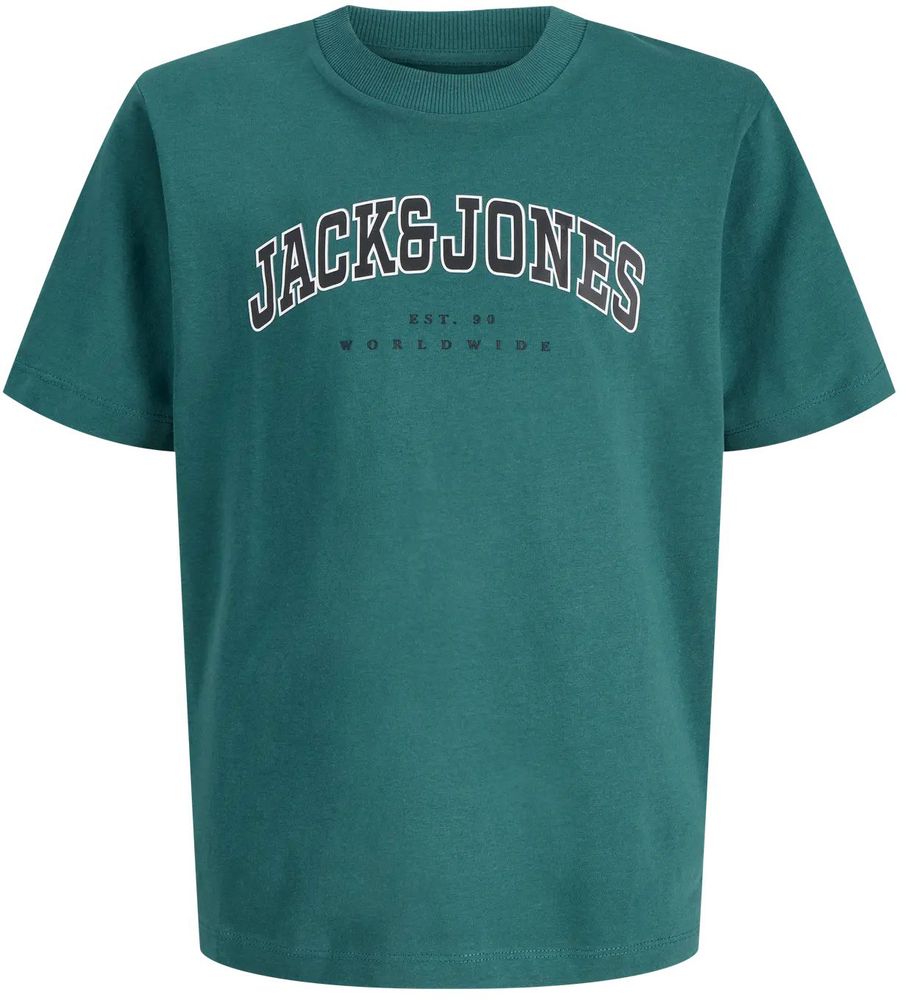 T-SHIRT JACK - JONES JJECALEB VARSITY 12258924 ΠΡΑΣΙΝΟ (176CM)-(16 ΕΤΩΝ) JACK - JONES