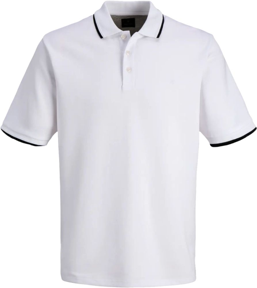 POLO T-SHIRT JACK - JONES JPRBLAETHAN DETAIL 12295282 ΛΕΥΚΟ (140CM)-(10 ΕΤΩΝ)