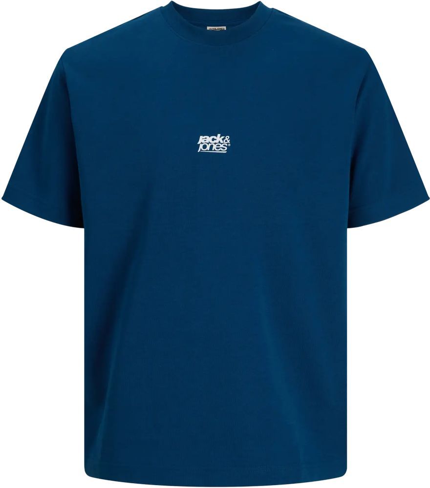 T-SHIRT JACK - JONES JCOBREEZE BACK PRINT 12293674 ΣΚΟΥΡΟ ΜΠΛΕ (152CM)-(12 ΕΤΩΝ)