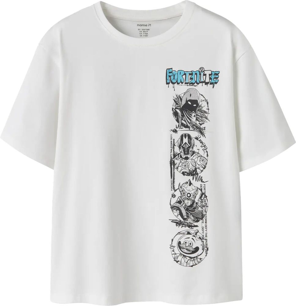 T-SHIRT NAME IT NKMMOD FORTNITE 13254198 ΛΕΥΚΟ (122-128CM)-(7-8 ΕΤΩΝ) NAME IT