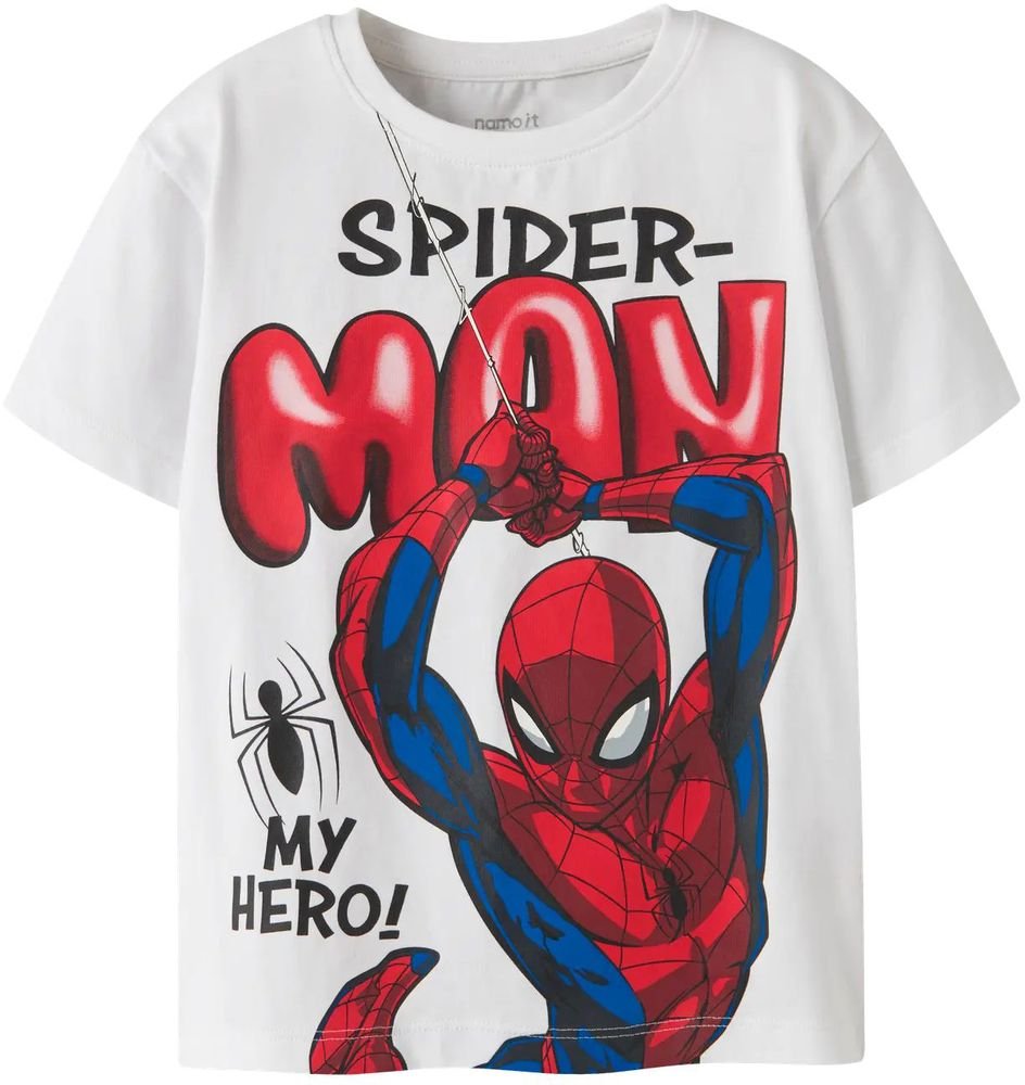 T-SHIRT NAME IT NMMMARVIN SPIDER 13254158 ΛΕΥΚΟ (110CM)-(5 ΕΤΩΝ)