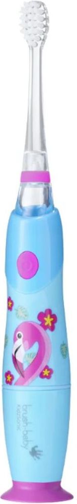 BRUSH BABY ΗΛΕΚΤΡΙΚΗ ΟΔΟΝΤΟΒΟΥΡΤΣΑ BRUSH-BABY KIDZSONIC3+ ΕΤΩΝ-FLAMINGO