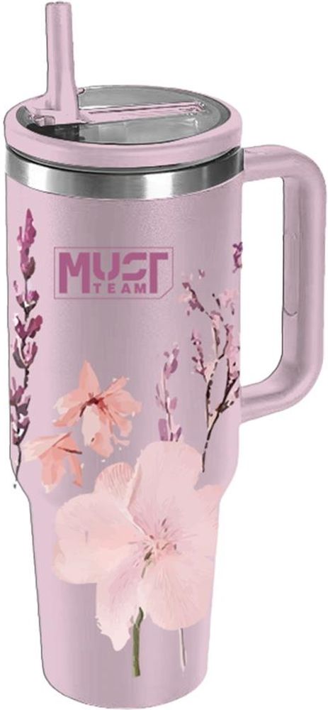 ΑΝΟΞΕΙΔΩΤΟ ΠΟΤΗΡΙ ΘΕΡΜΟΣ MUST TEAM ΜΕ ΚΑΛΑΜΑΚΙ ΡΟΖ ΦΛΟΡΑΛ 1200 ML
