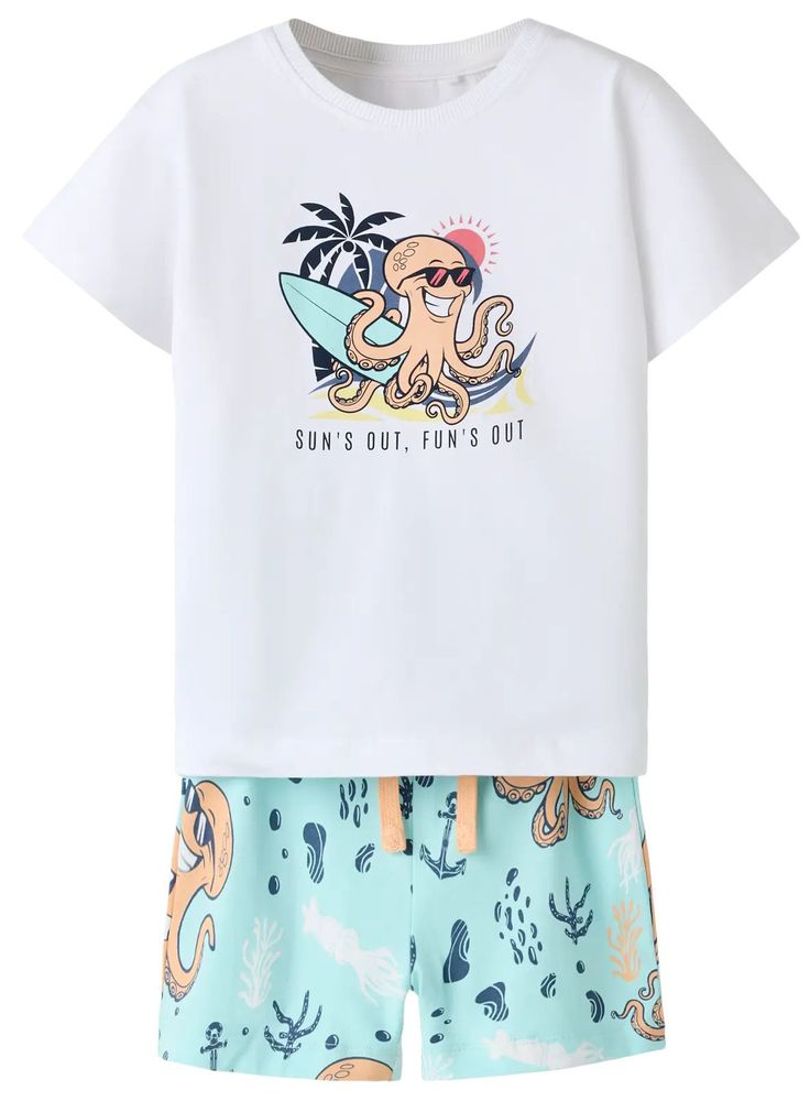 ΣΕΤ NAME IT NMMFLAZ 13254308 ΛΕΥΚΟ (122CM)-(7 ΕΤΩΝ) NAME IT