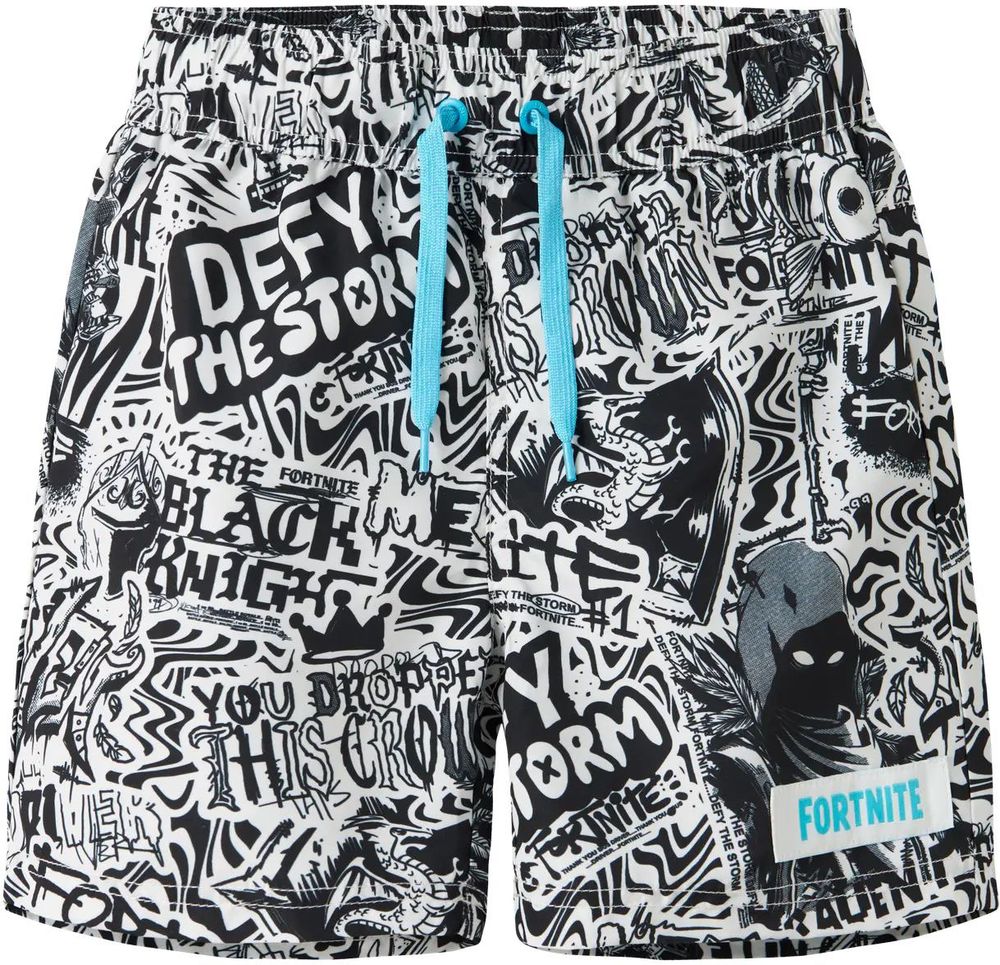 ΜΑΓΙΟ ΒΕΡΜΟΥΔΑ NAME IT NKMMARKI FORTNITE 13253242 ΛΕΥΚΟ/ΜΑΥΡΟ (146CM)-(11 ΕΤΩΝ) NAME IT