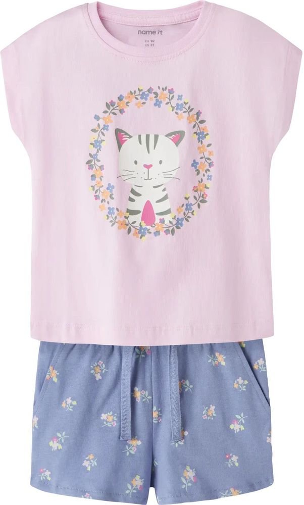 ΣΕΤ NAME IT NMFVIGEA FLOWER CAT 13228173 ΛΙΛΑ (116CM)-(6 ΕΤΩΝ)
