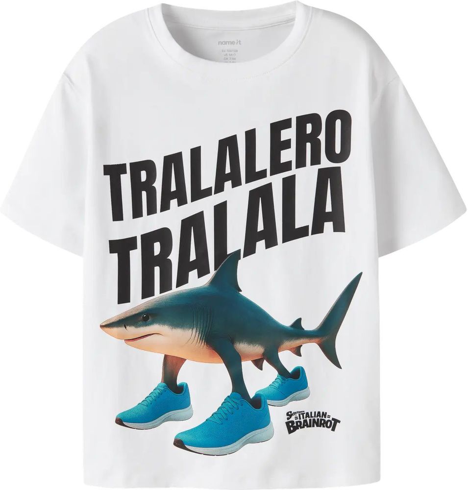 T-SHIRT NAME IT NKMARMI BRAINR 13260401 ΛΕΥΚΟ (134-140CM)-(9-10 ΕΤΩΝ) NAME IT