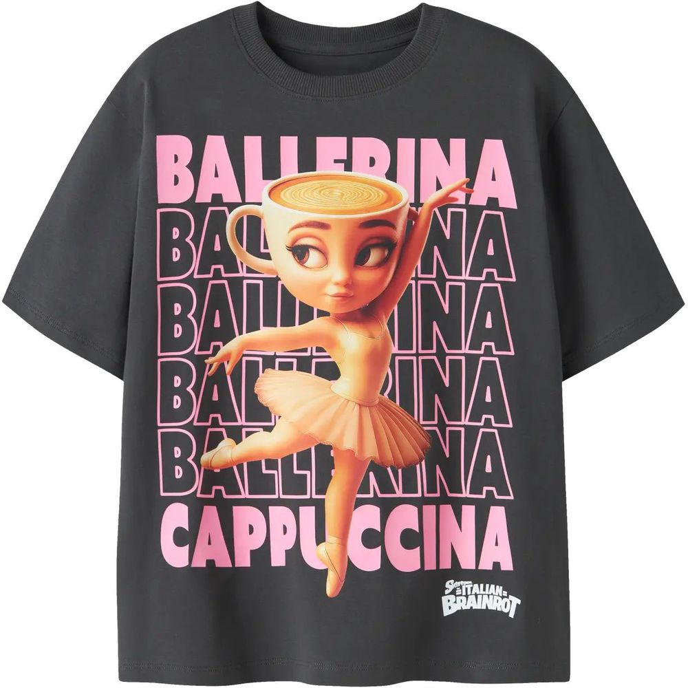 T-SHIRT NAME IT NKFAIDA BRAINR 13260398 ΜΑΥΡΟ (134-140CM)-(9-10 ΕΤΩΝ) NAME IT